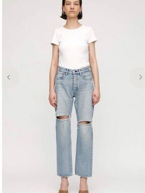 Moussy Teaneck Wide Straight Denim